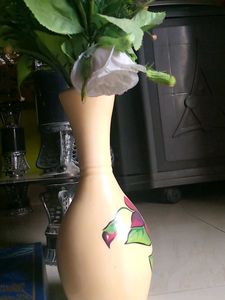 Floral Painted Vase