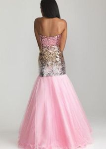 Sequin &amp; Tulle Prom Dress