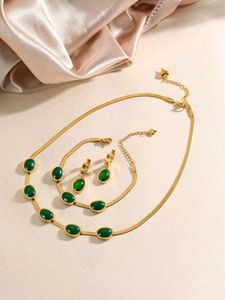18K Gold Plated 3 Pc Waterproof Jewellery Set