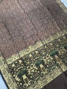 Brown Patterned Saree