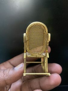 Miniature Golden Rocking Chair