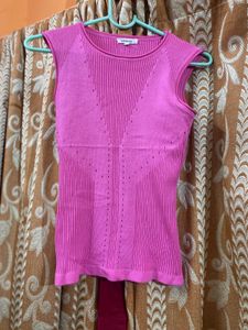 Pink Crop Top