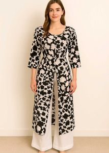 Stylish Floral Print Kurta