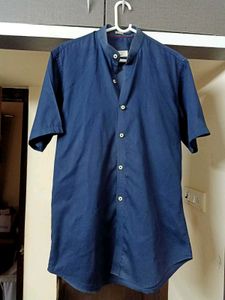 ZARA MAN BLUE HALF SLEEVE Casual Shirt