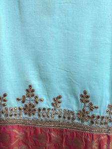 Gota Patti Saree with Banarasi Border