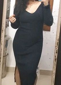 Elegant Black Bodycon Dress