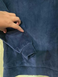 Lovely Blue Velvet Jacket