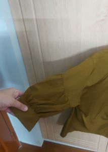 Olive Green Button-Up Shirt