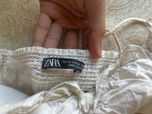 White Ruched Cami Top