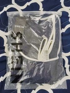 Shein Full sleeve neck tie leotard top