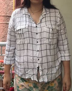 White Check Shirt