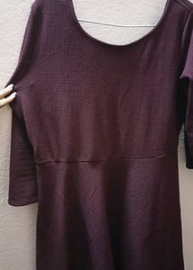 Coffee Brown Skater Dress.