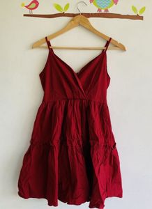 Red Spaghetti Strap Dress