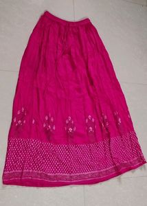 💝 Pink💕 Color Long Skirt