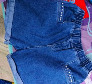 Pearl Denim Shorts