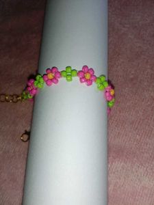 Pink Daisy Floral Bracelet # Pinterest