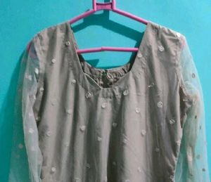 Elegant Beige Salwar Kameez
