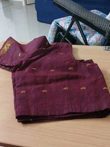 Maroon Readymade Saree Blouse