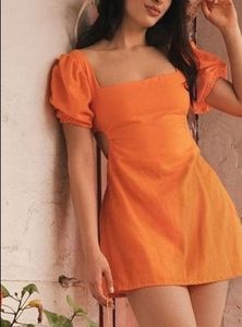 Chic coral Mini Dress