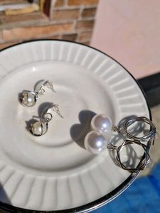 Elegant Pearl Drop Earrings ( combo)