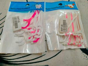 Dental Floss Picks (Pack Of -2 )