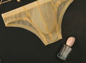 men&#39;s mesh low waist pouch Briefs