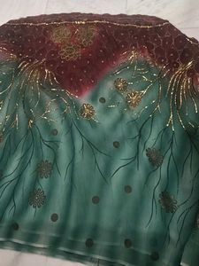 Beautiful Heavy Saree With Blouse 😍