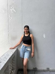 denim shorts