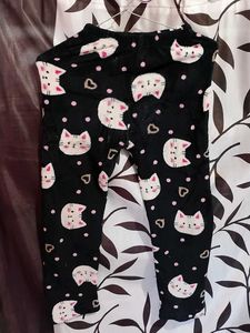 Cute Cat Print Pajama Pants