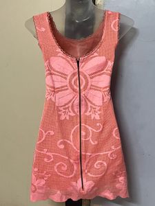 Pintrest Pink Floral Lace Dress