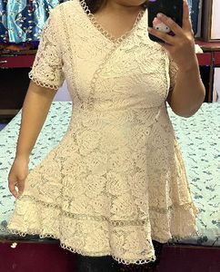 Pintrest Elegant Lace Fit & Flare Dress