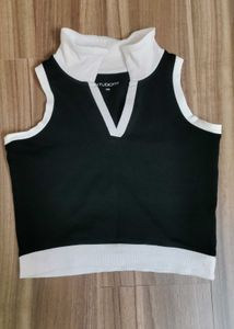 Studiofit Black & White Cropped Tank