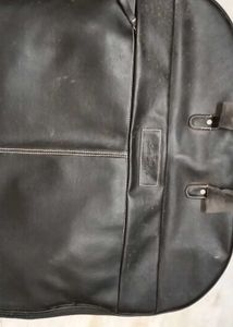 coat with Leather Garment Bag