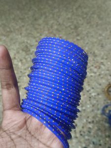 Blue Glass Bangles