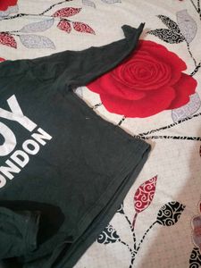 Crop Black Hoodie