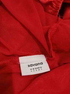 Red Strapless Dress