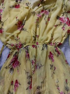 Floral Yellow Romper