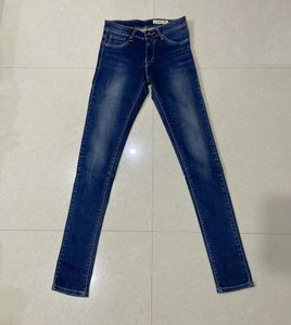 SPYKAR Dark Blue Denim Low-Rise Jeans