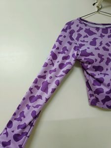Cow print Crop Top