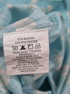 Light Blue Printed Kurta From Yousta