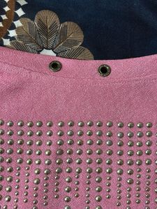 Pink Embellished Top