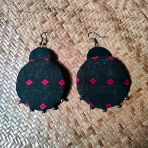 Handmade fabric earrings