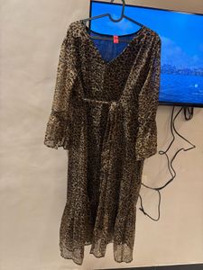 Xxl Leopard Print Maxi Dress