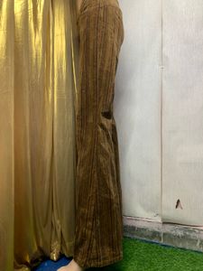 Corduroy Brown Flare Leg Pants