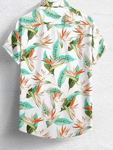 Tropical Print Short Sleeve Shirt
