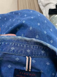 Zara Man Denim Shirt For Men
