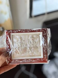 999 Silver Lakshmi Ganesha Idol