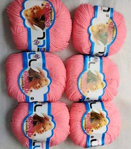 Light Pink Woolen Yarn