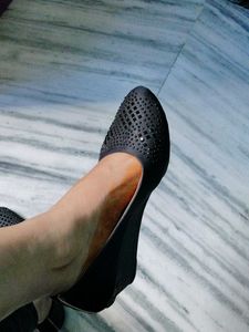Black Studded Ballet Flats