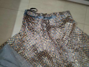 Grey Lehenga With Dupatta